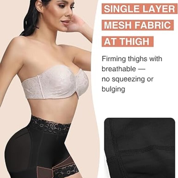 Butt Lifting Shapewear for Women Tummy Control Body Shaper Shorts Slimmer - Picture 4 of 6